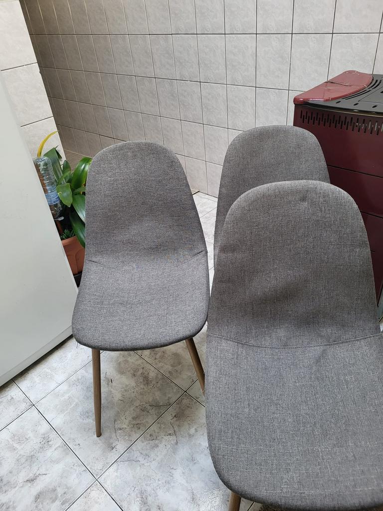 chaises en tissu, Maison & Meubles, Chaises, Gris, Enlèvement, Tissus, Cinq, Six Chaises ou plus