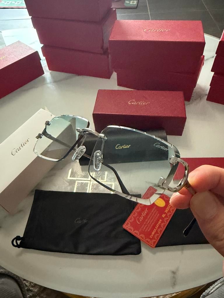 Lunettes Cartier, Bijoux, Sacs & Beauté, Lunettes de Soleil & Lunettes | Hommes, Comme neuf, Lunettes, Enlèvement ou Envoi