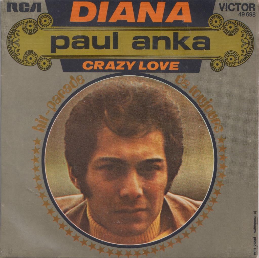 Paul Anka – Diana / Crazy love - Single, Gebruikt, 7 inch, Single, Ophalen of Verzenden