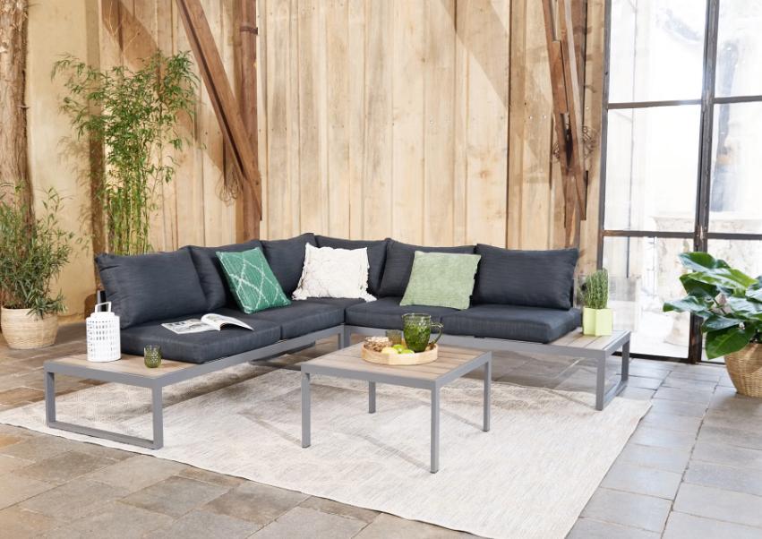 Lifa Garden Luxe 5 personen Loungeset - nieuw in doos, Tuin en Terras, Ophalen, 5 zitplaatsen, Kunststof, Bank