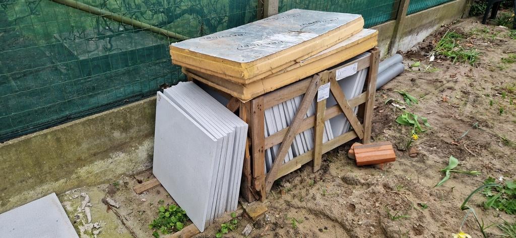 Terrastegels 60x60 - Chinese natuursteen, Jardin & Terrasse, Pavé & Dalles, Tuiles de terrasse, Comme neuf, 10 m²² ou plus, Enlèvement