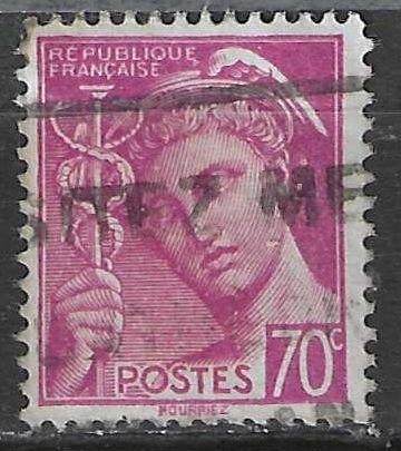 Frankrijk 1938/1941 - Yvert 416 - Type Mercure - 70 c. (ST), Verzenden, Gestempeld