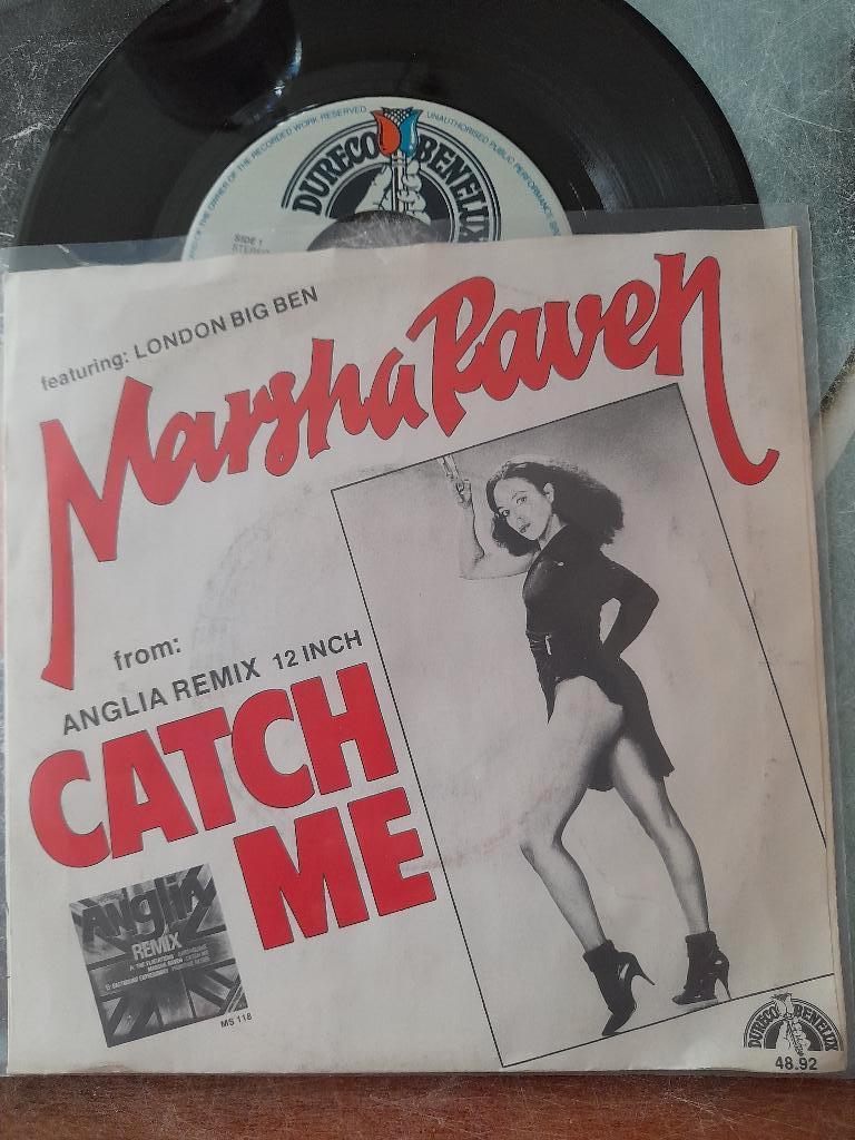 Marsha Raven-Catch avec 7", Enlèvement ou Envoi, Single, Utilisé, Pop