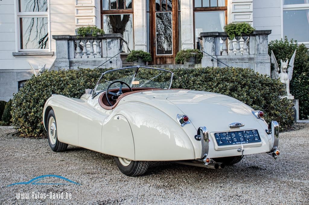 Jaguar XK 120 Open Top Speedster (OTS) LHD 1951 / OLDTIMER, Auto's, Jaguar, XK, Achterwielaandrijving, Cabriolet, Wit