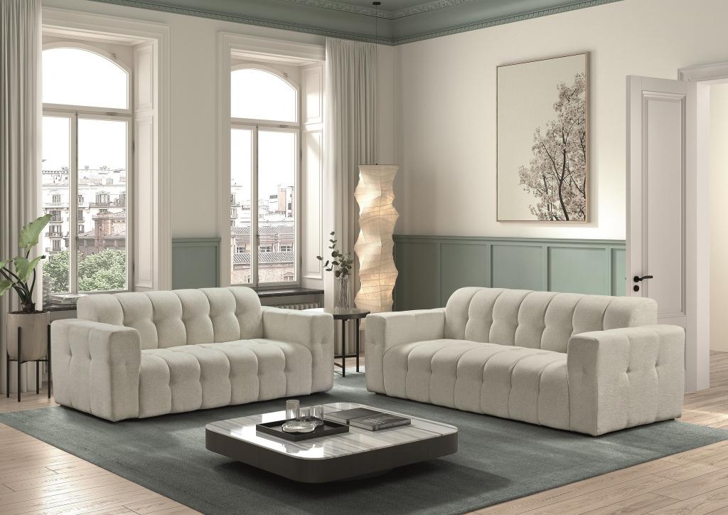 Nieuw stoffen salon 3 zit vast + 2 zit vast = 1100 euro., Huis en Inrichting, Zetels | Zetels, Ophalen, Nieuw, Stof