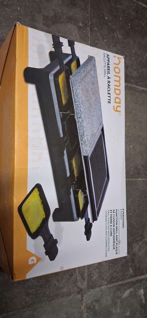 Appareil raclette utiliser une fois, Enlèvement