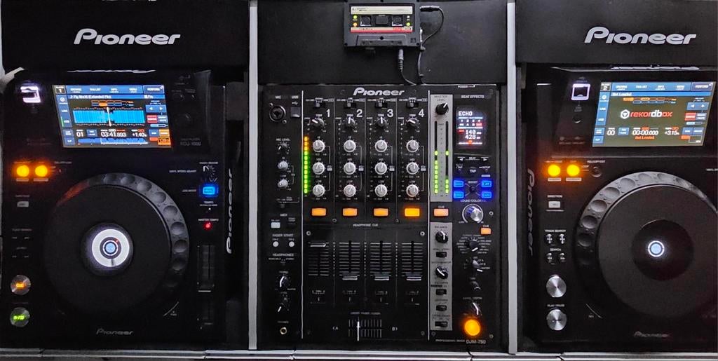 Pioneer DJ set 2x XDJ1000 + 1x DJM750, Enlèvement, Pioneer