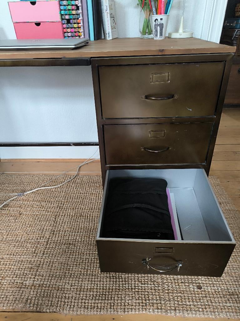 Bureau type industriële, Maison & Meubles, Bureaux, Industriel, Enlèvement, Comme neuf, Autres types