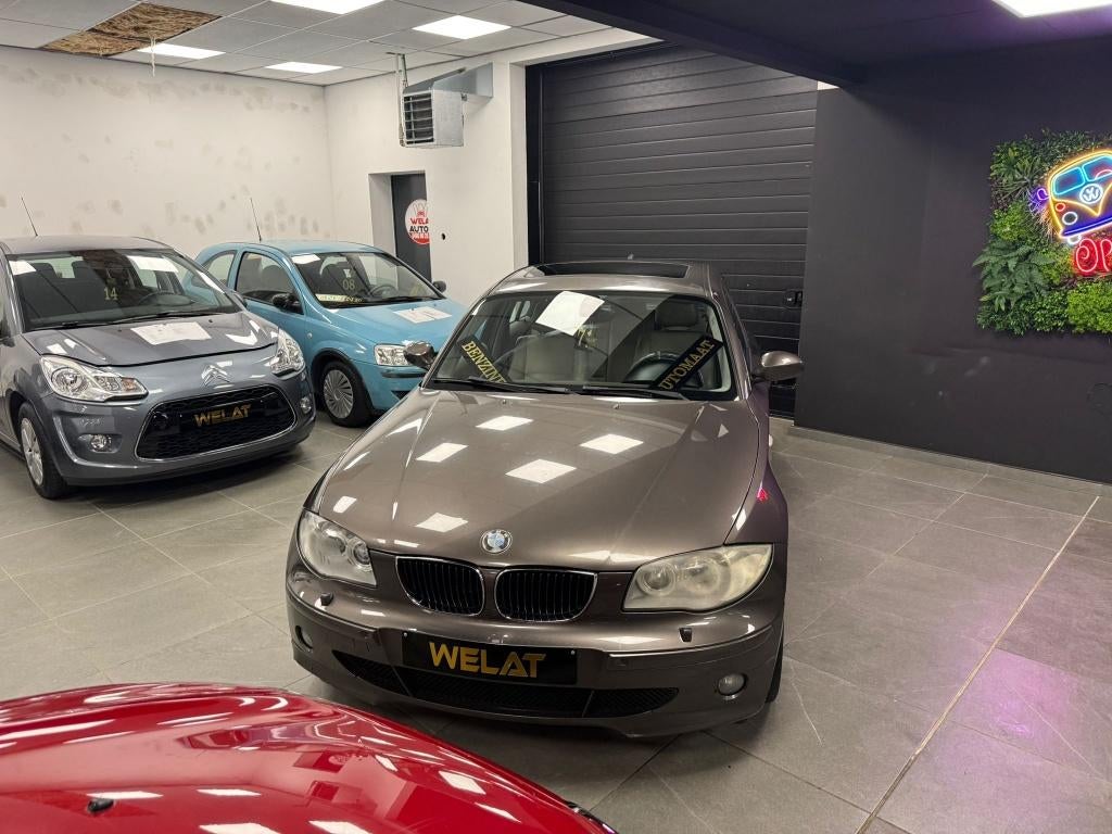 BMW 1 BENZINE 150 PK AUTOMAAT 2008, Bluetooth, Entreprise, Automatique, Brun
