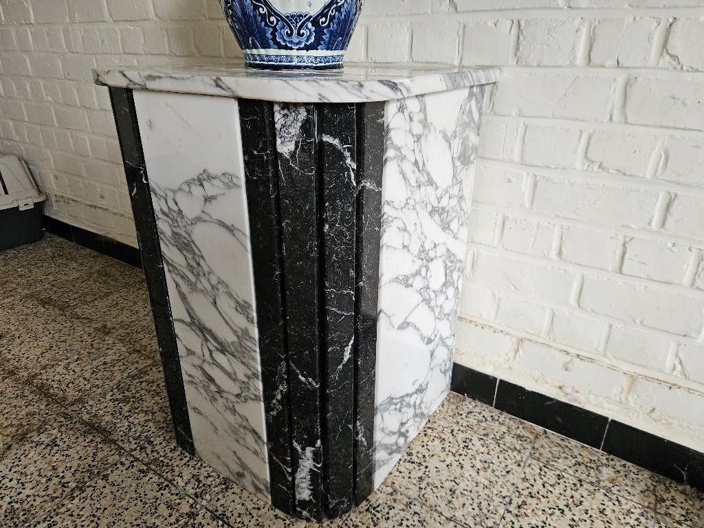 Bijzettafel Marmer, Huis en Inrichting, Ophalen, Gebruikt