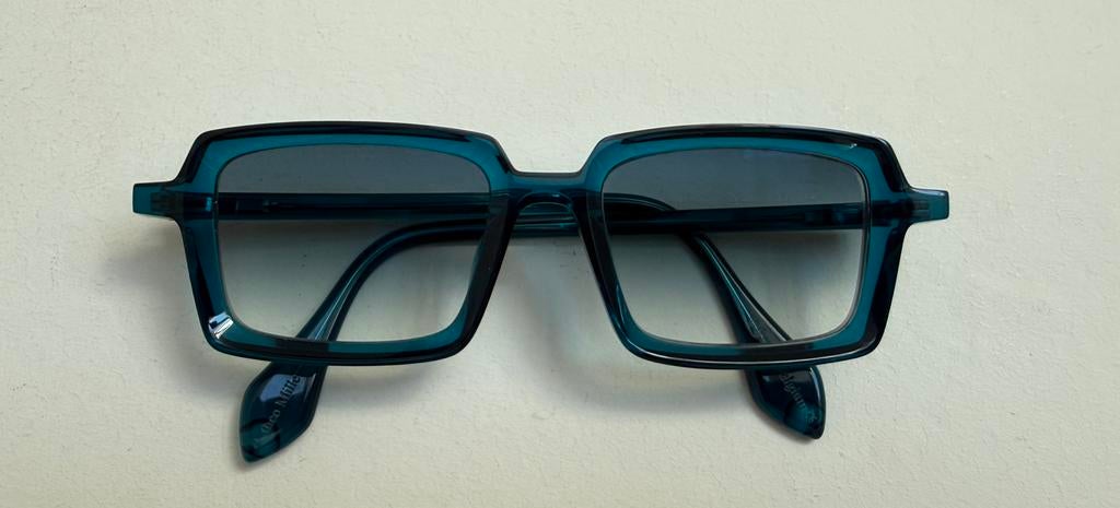 Zonnebril Theo model Mille+86, Gebruikt, Zonnebril, Groen, Ophalen