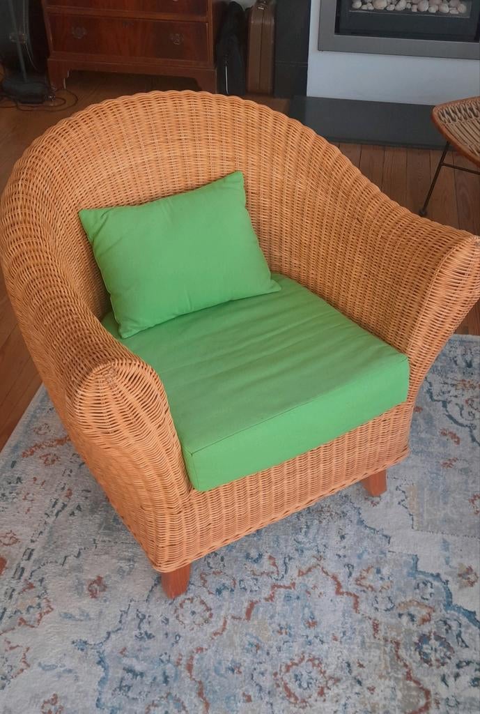 Rotan zetel, Huis en Inrichting, Fauteuils, Ophalen