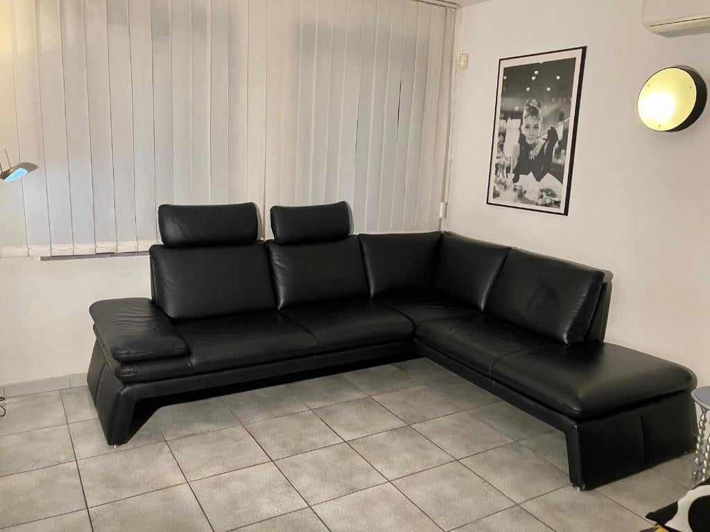 Canapé d'angle cuir, Banc d'angle, Quatre personnes ou plus, Comme neuf, Enlèvement