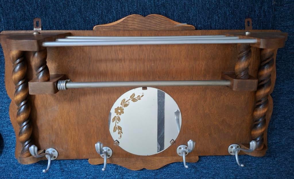 Porte-manteau vintage, Enlèvement, Comme neuf, Bois, Portemanteau mural