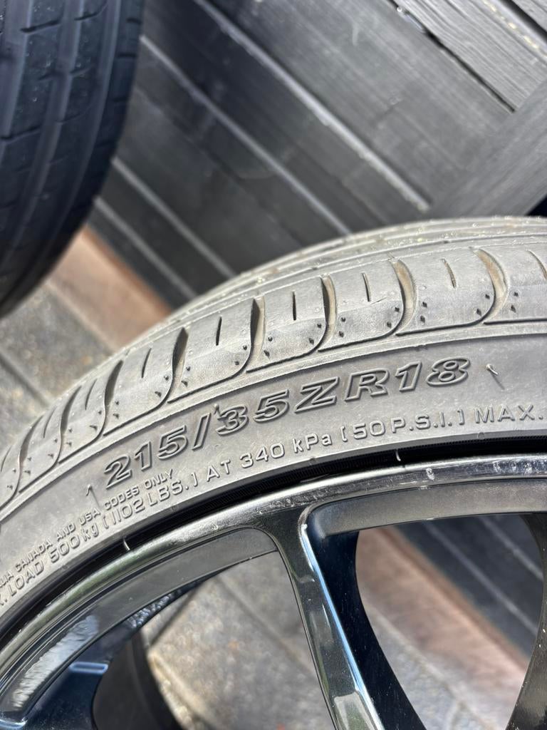 Mazda MX-5 ND Alutec Monstr velgen 215/35ZR18, Auto diversen, Autosport-onderdelen, Ophalen, Gebruikt