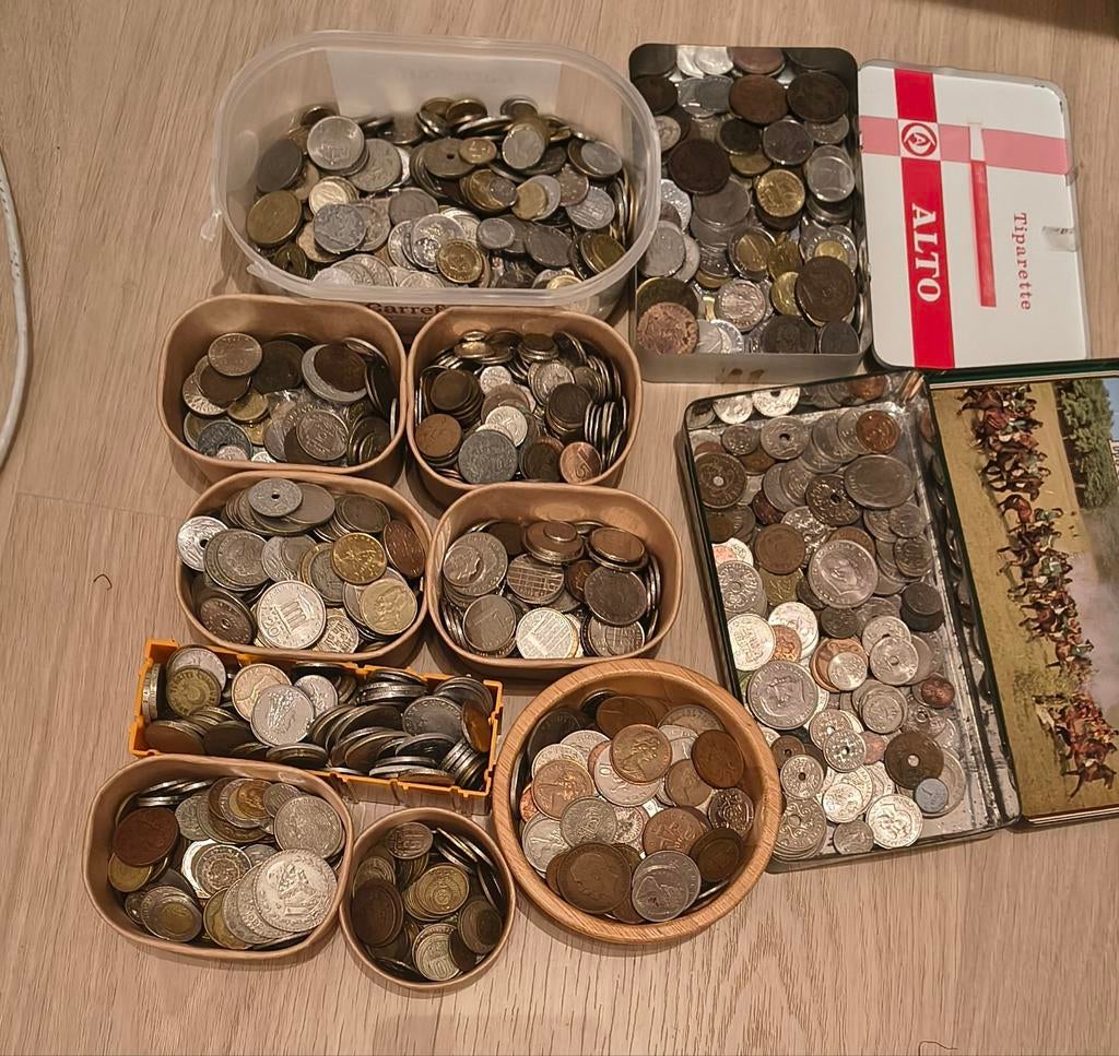 10 kg munten (Niet-België), Postzegels en Munten, Munten | Europa | Niet-Euromunten, Ophalen of Verzenden, België