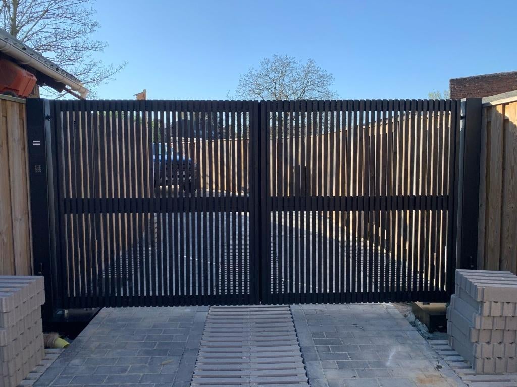 metalen poort, Tuin en Terras, Ophalen of Verzenden, Nieuw, IJzer, Schuifpoort