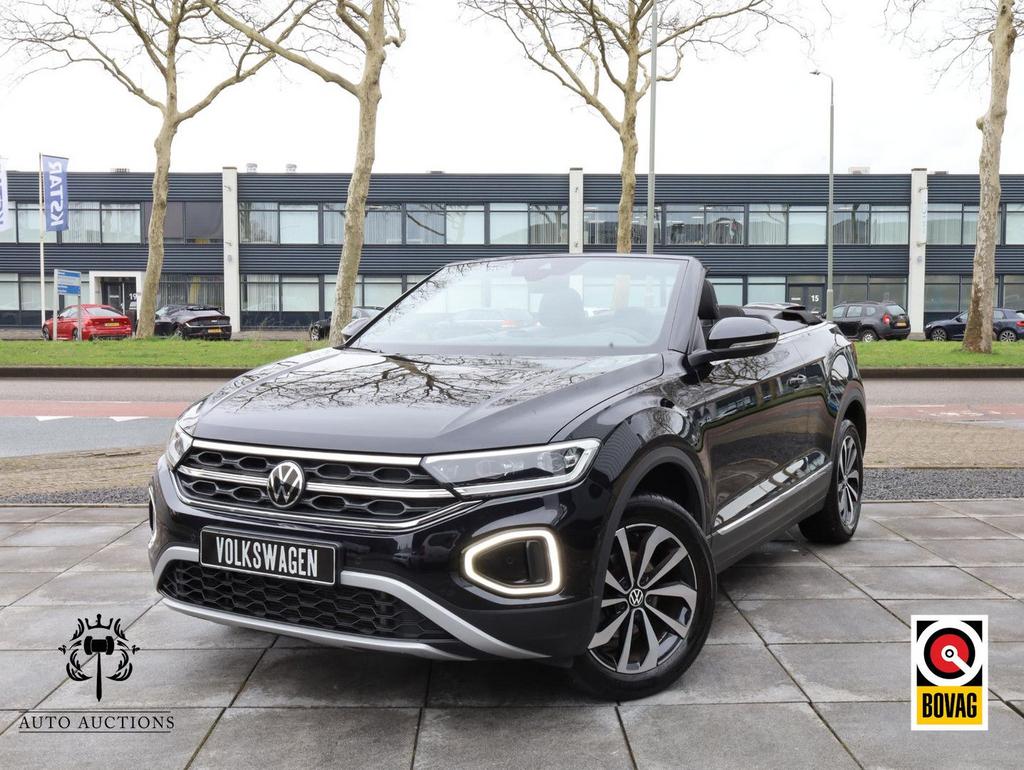 Volkswagen T-Roc Cabrio 1.5 TSI Virtual | Camera | Carplay/A, Auto's, Automaat, Zwart, Cabriolet, Zwart