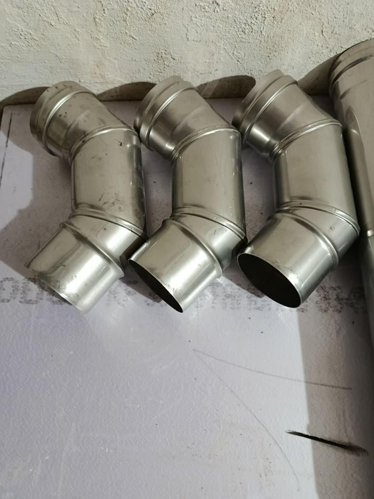 Schouwbuis+ hulpstukken, Ophalen, Inox, Overige typen, Nieuw