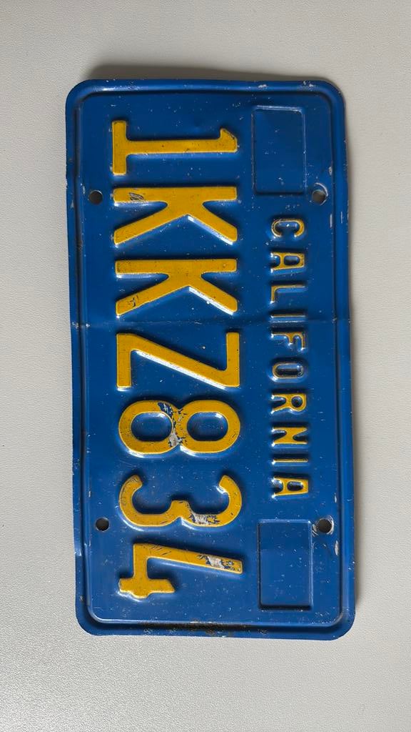 Nummerplaat uit california., Ophalen of Verzenden, Zo goed als nieuw