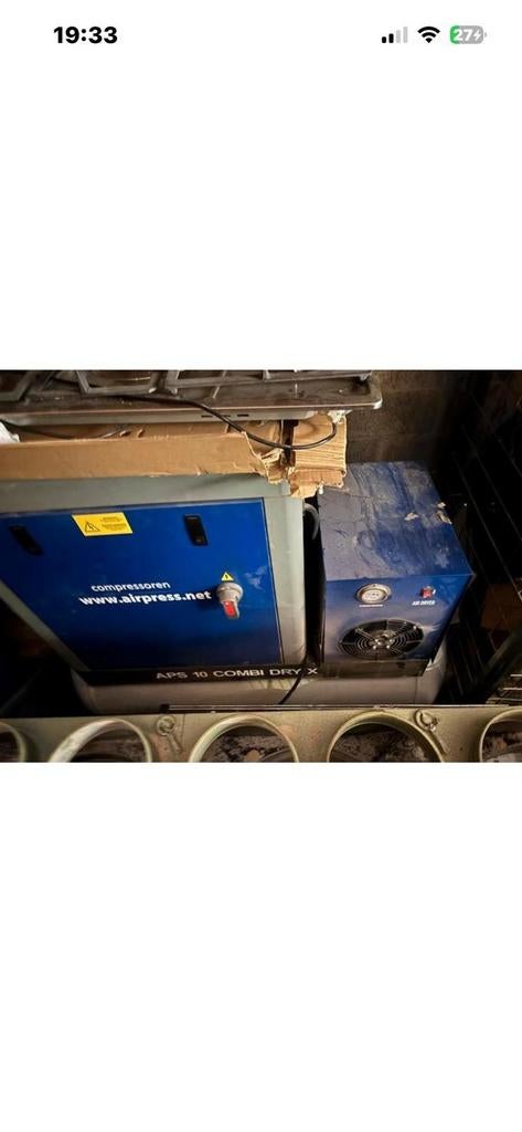 Compresseur a vis, Ophalen