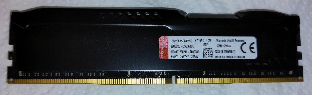 DDR4 RAM 2X8GB, DDR4, Comme neuf, Enlèvement, Desktop
