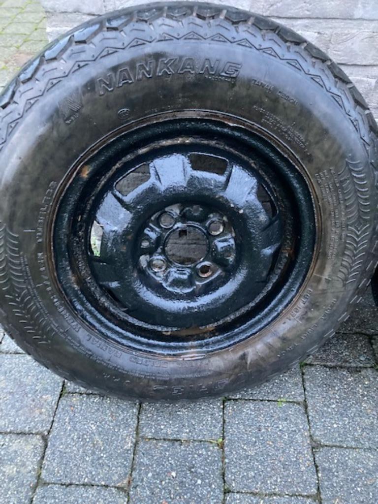 wiel aanhangwagen remork  4 x 100 en 13 duim inch, Ophalen, Gebruikt