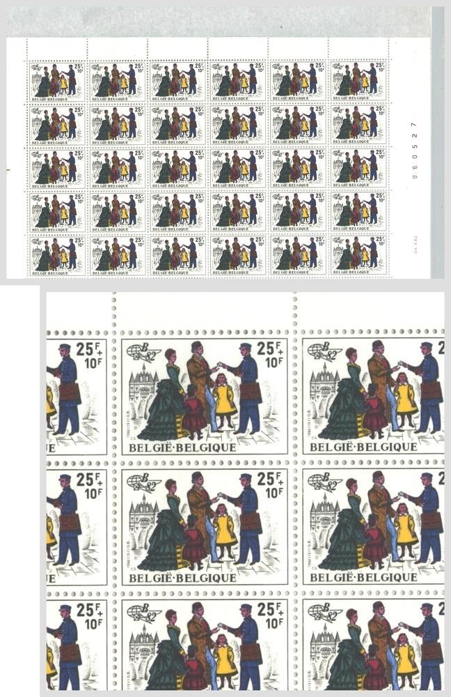 1982 Belgica '82 25 10 Fr, Envoi