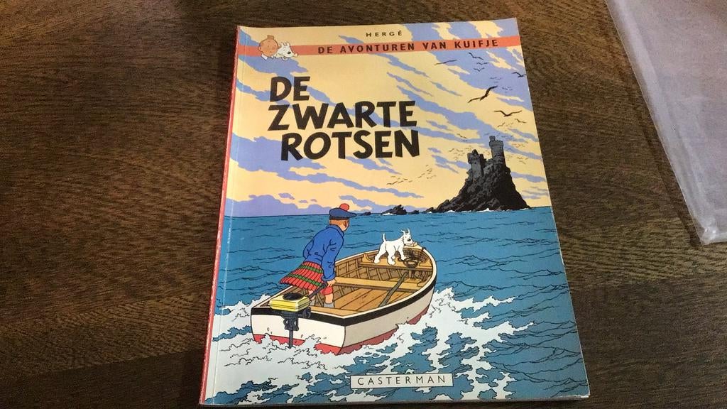 Kuifje de zwarte rotsen(#), Boeken, Eén stripboek, Ophalen of Verzenden, Gelezen, Herge