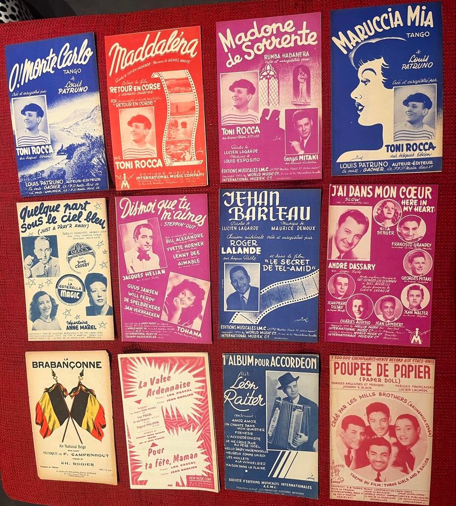 Oude Muziek partituren songteksten bladmuziek, Ophalen, Zo goed als nieuw