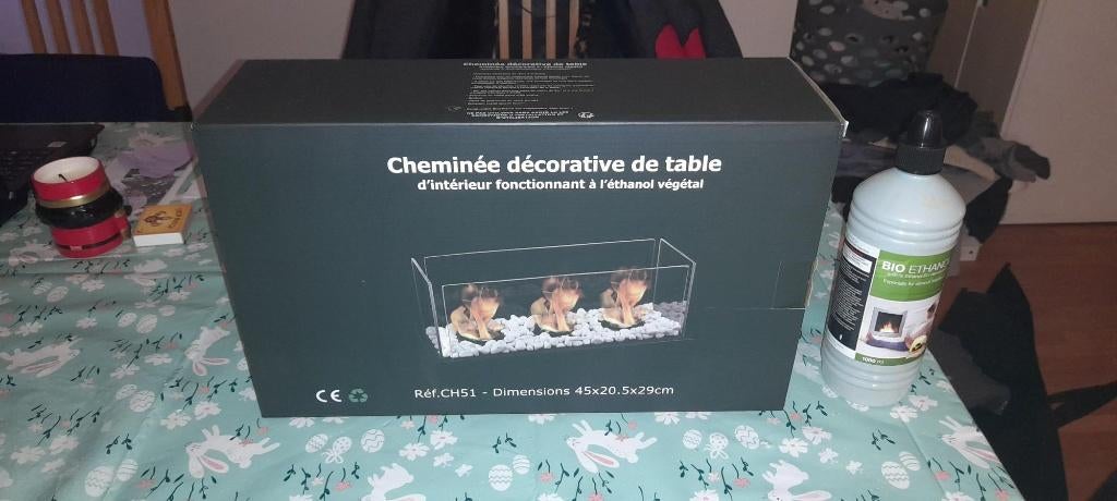 cheminée décorative de table  secret du monde, Maison & Meubles, Cheminées, Comme neuf, Autres types, Enlèvement