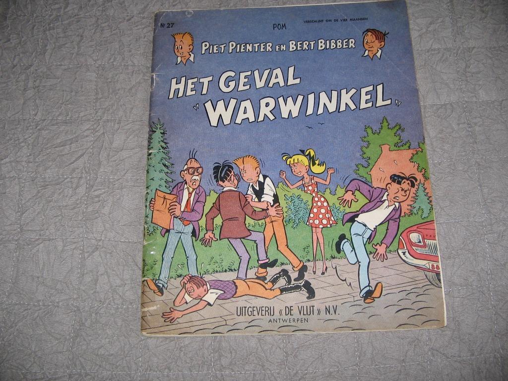 Piet Pienter+Bert Bibber nr 27: Het geval Warwinkel -1 druk, Gelezen, Pom, Verzenden, Eén stripboek