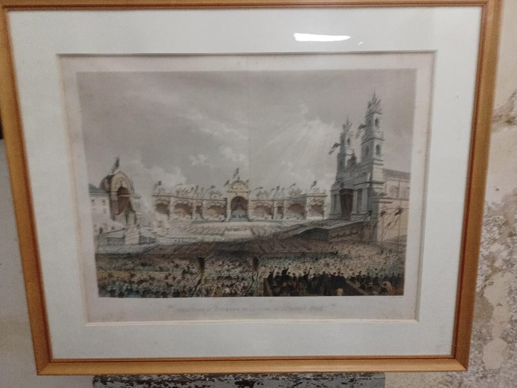 Décoration et cérémonie de la place... Leopold I, Enlèvement ou Envoi