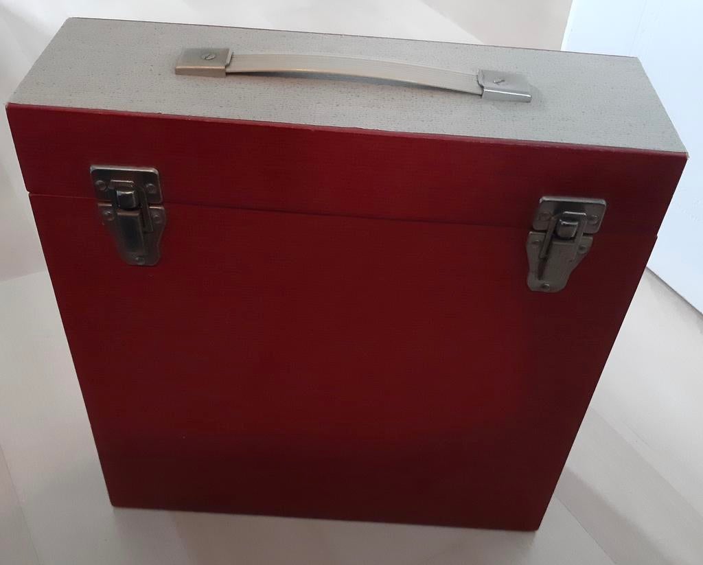 Platenkoffer, vintage, voor vinyl LP’s, Ophalen of Verzenden, Gebruikt