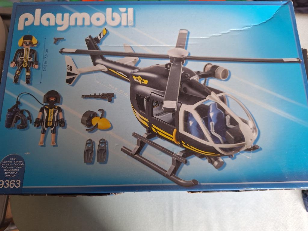 Playmobil SWAT-helikopter, Kinderen en Baby's, Ophalen, Zo goed als nieuw, Complete set