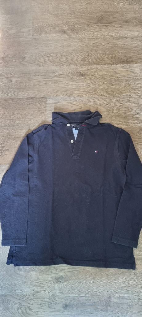 donkerblauwe polo Tommy Hilfiger maat 140 - 146, Kinderen en Baby's, Kinderkleding | Maat 140, Gebruikt, Ophalen of Verzenden