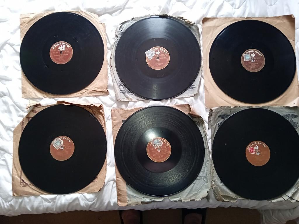 6 Disques 78 T de Jean note ,très rare !!!!, Enlèvement ou Envoi, Utilisé