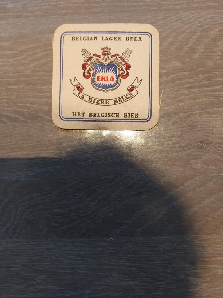 Oud bierviltje brouwerij Ekla Vandenheuvel Brussel, Collections, Marques de bière, Enlèvement ou Envoi