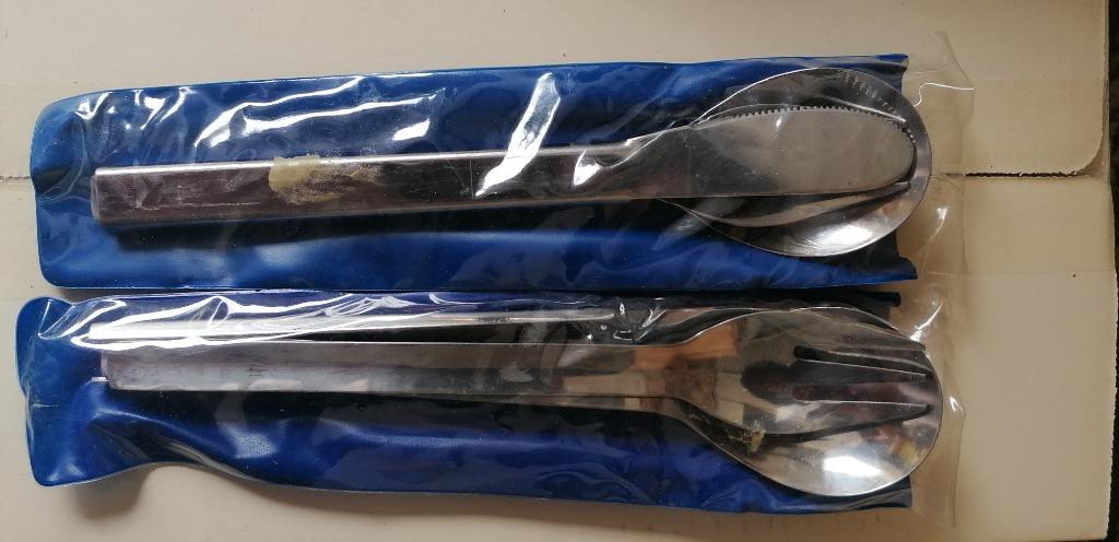 2 besteksetten voor de camping, Ophalen, Gebruikt