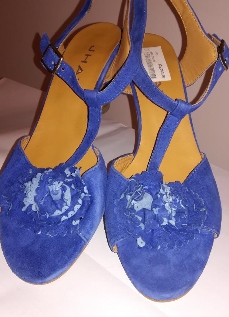 81A* JHAY sexy blauwe leren sandalen met hoge hakken (41), JHAY, Nieuw, Sandalen of Muiltjes, Verzenden