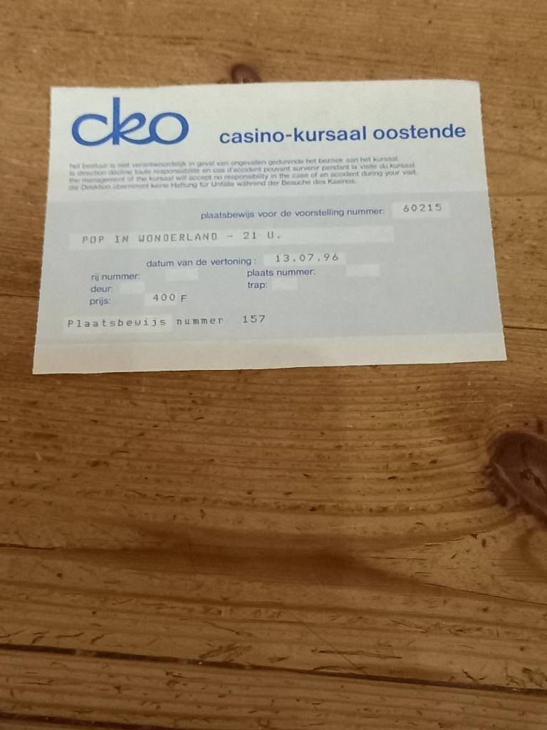 Ticket van Pop in Wonderland, Tickets & Billets, Concerts | Autre, Une personne, Juillet