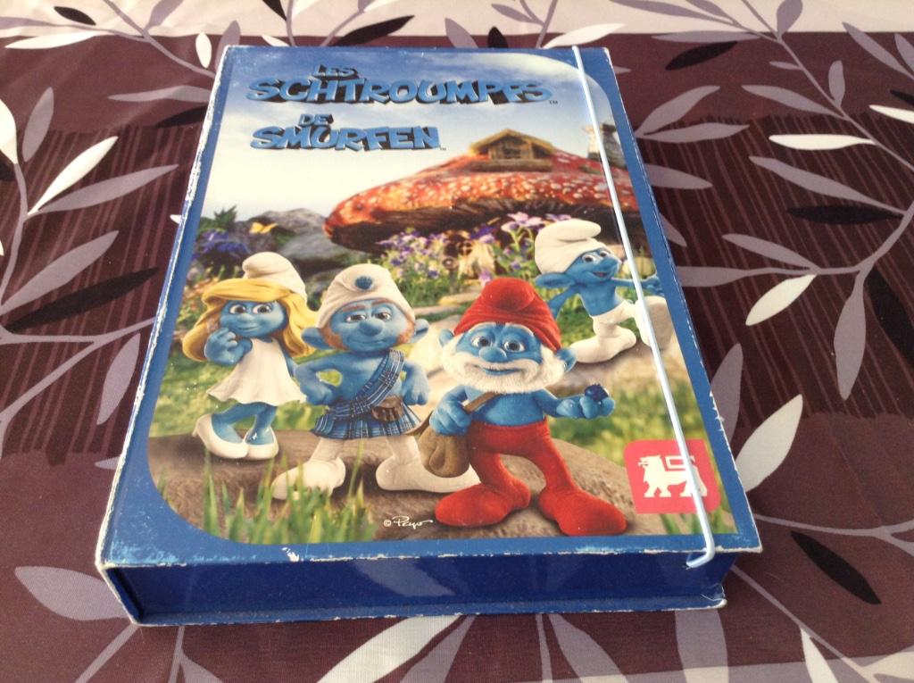 Dépliant de la collection Le Schtroumpf (Delhaize) (2011), Collections, Enlèvement ou Envoi, Utilisé, Différents Schtroumpfs, Poupée, Figurine ou Peluche