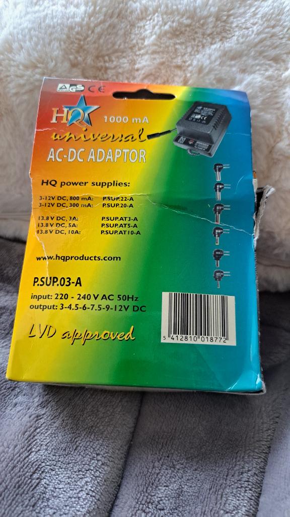 AC-DC adaptateur universel (5)&, Enlèvement ou Envoi