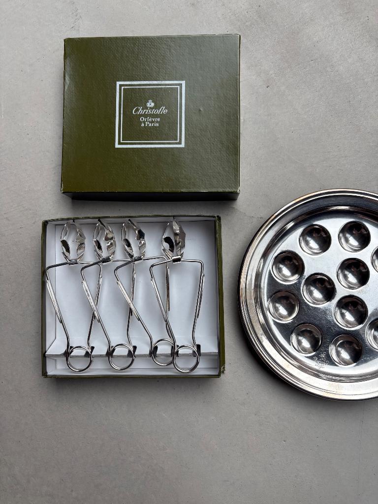Christofle Escargot  set, Ophalen, Overige materialen, Gebruikt, Overige stijlen