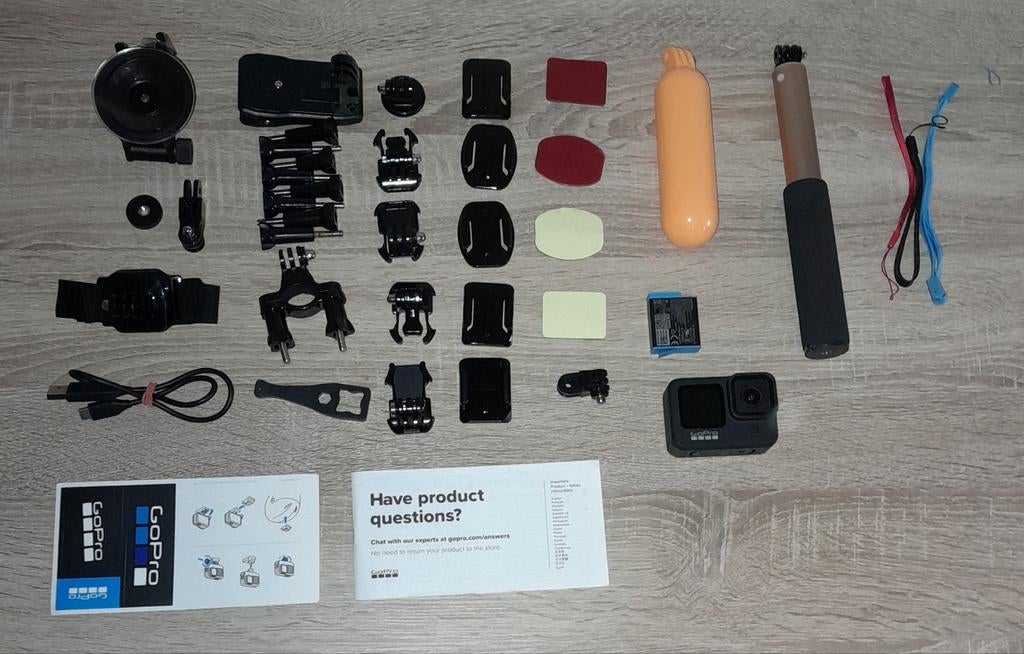 Go Pro HERO 9 met accesoires, Audio, Tv en Foto, Actiecamera's, Ophalen