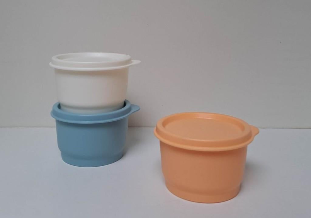 Tupperware™ « Snack Cups » 110 ml x 3, Huis en Inrichting, Keuken | Tupperware, Nieuw, Bus of Trommel, Blauw, Wit, Oranje, Ophalen of Verzenden