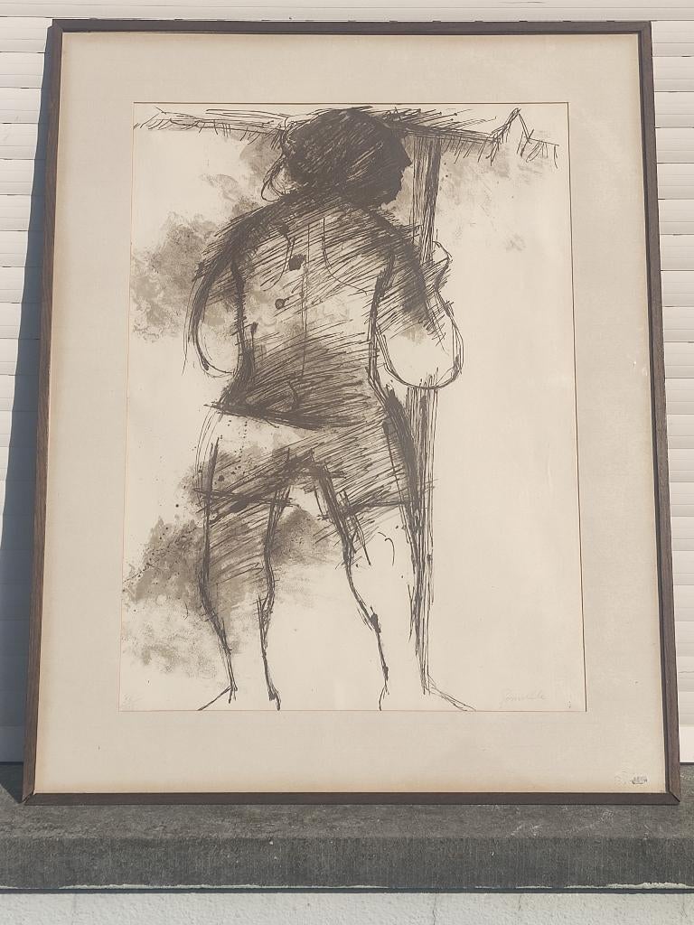 lithographie signe roger somville, Antiek en Kunst, Kunst | Litho's en Zeefdrukken, Ophalen of Verzenden