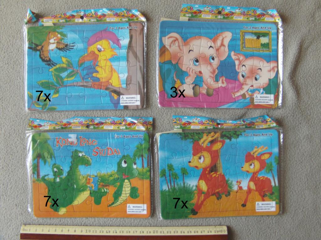 lot puzzel bambi olifant papegaai dinosaurus sinterklaas, Ophalen of Verzenden, Nieuw