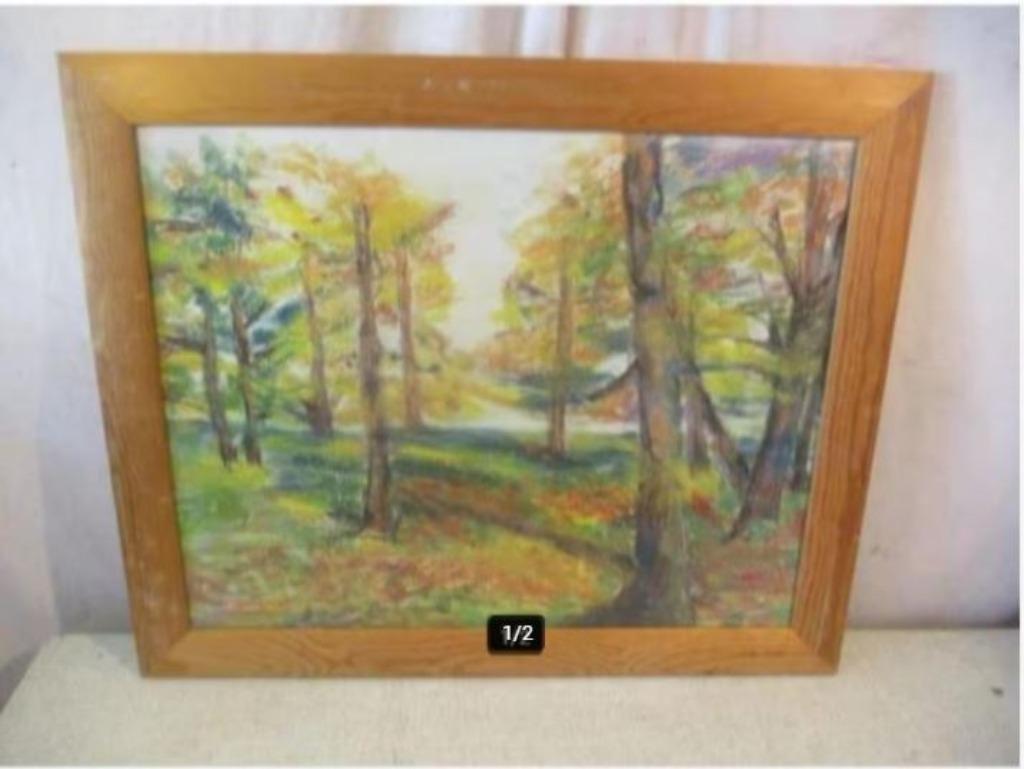 Beau dessin « L'automne dans la forêt » - Verstrepen, Enlèvement ou Envoi