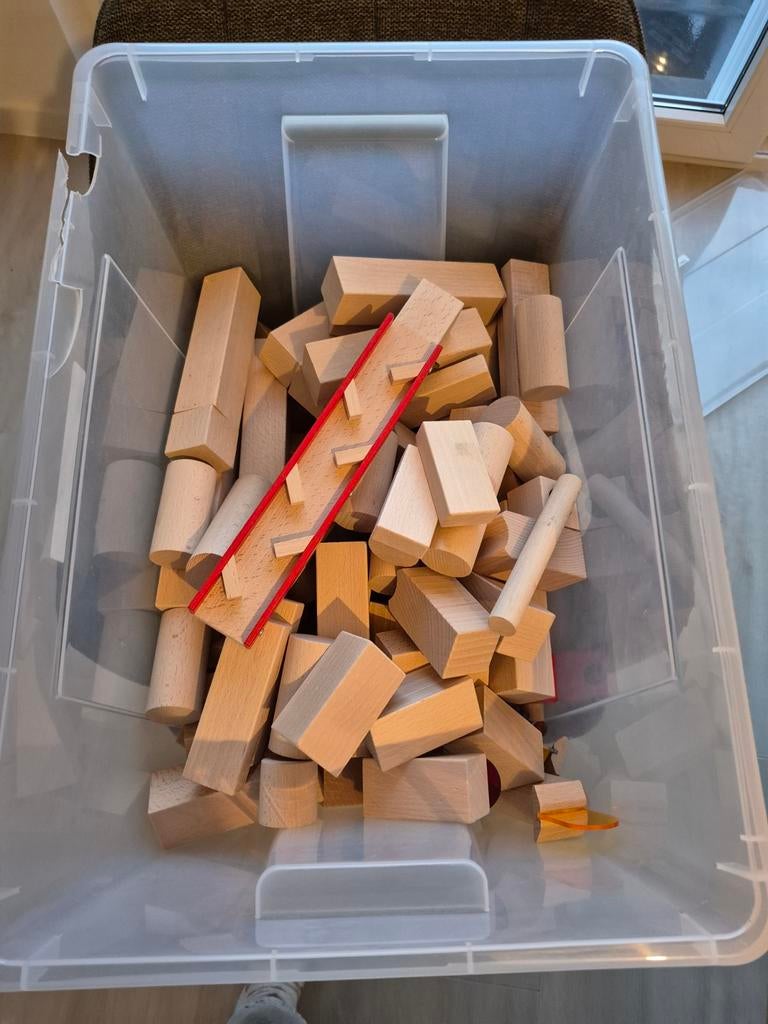 Zeer groot lot HABA (knikkerbaan, kasteel en groot basispak), Kinderen en Baby's, Ophalen